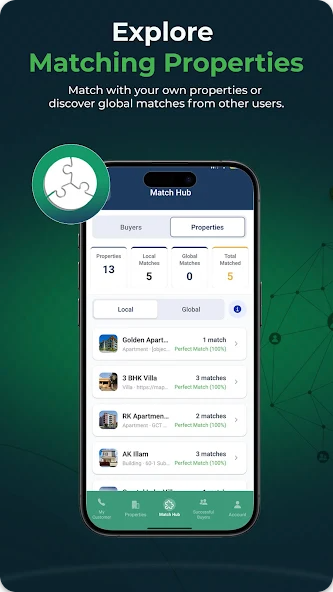 Explore matching properties